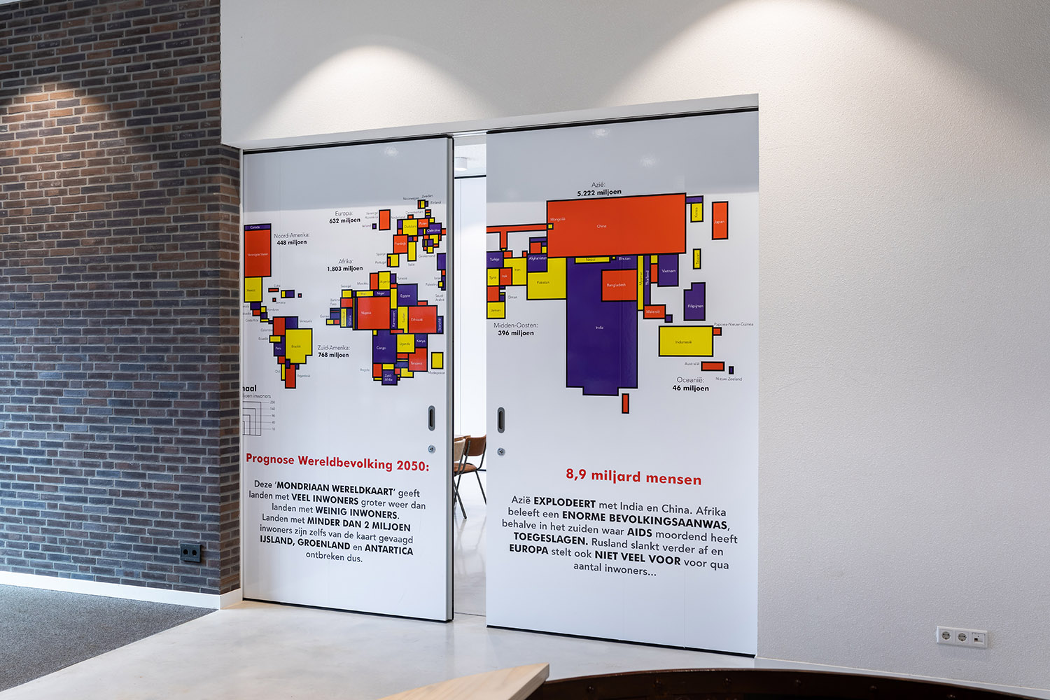 BREEDVELD S110 - stickerfolie informatie grote zaal