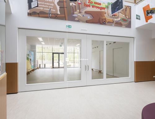 Dubbelwandige glasschuifwanden